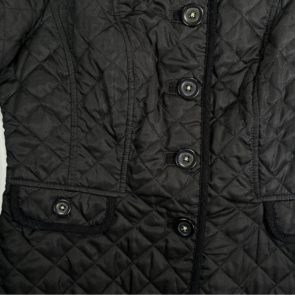 Boden Quilted Jacket Black Corduroy Collar Lightweight US 8 - Picture 3 of 10
